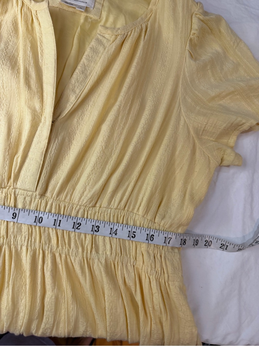 ANTHROPOLOGIE The Somerset Maxi Dress Canary Yellow XL - Picture 12 of 16